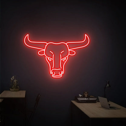 Western Glow To Your Space Bull Head Led Neon | Shineneon