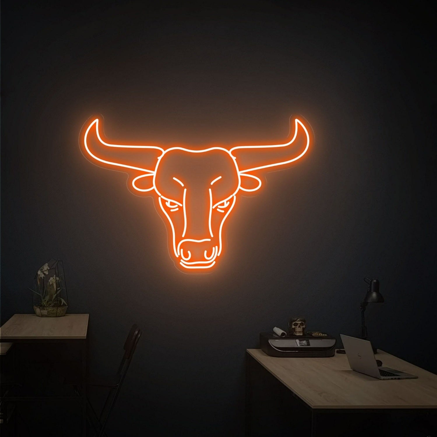 Western Glow To Your Space Bull Head Led Neon | Shineneon