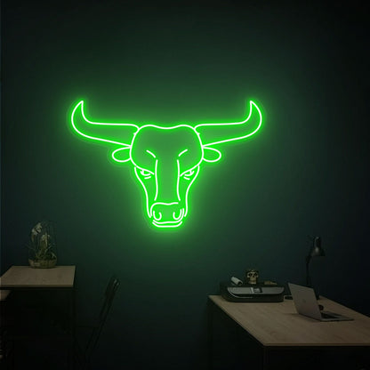 Western Glow To Your Space Bull Head Led Neon | Shineneon