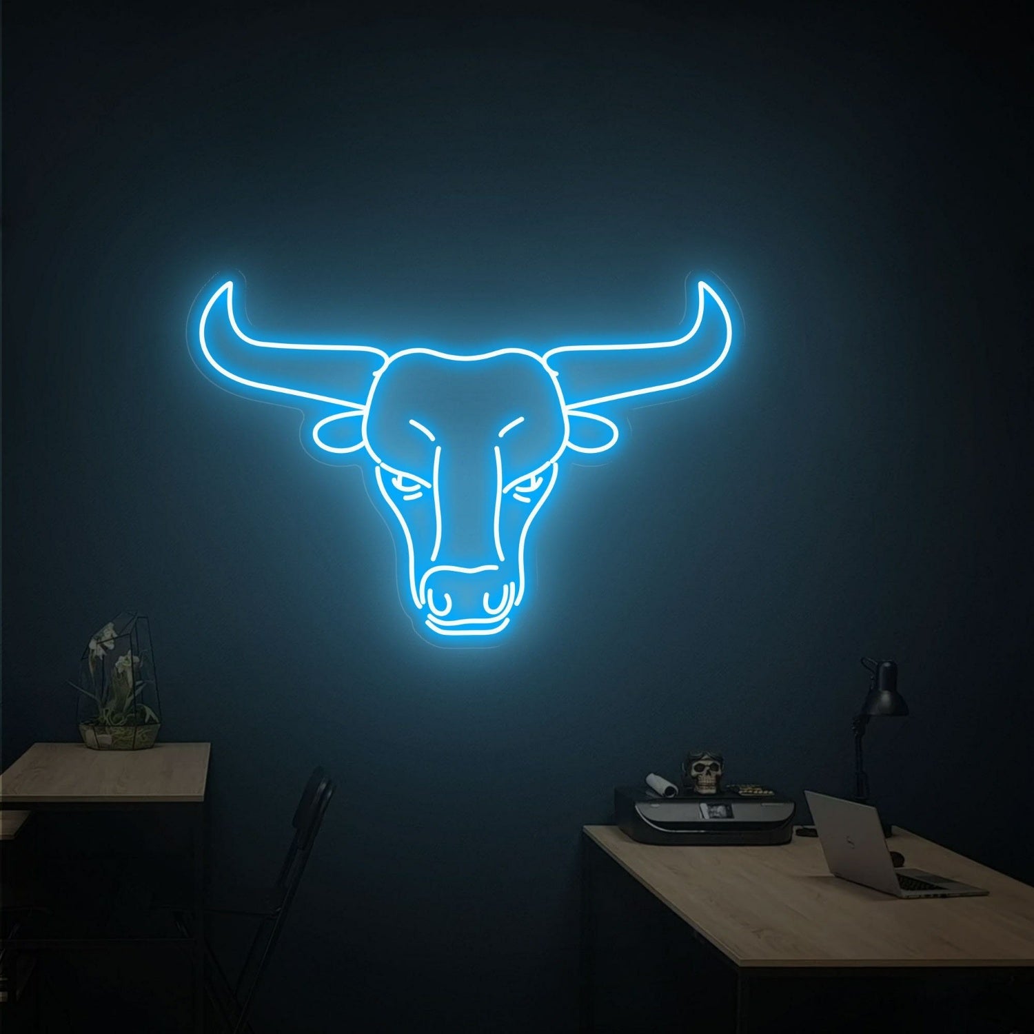 Western Glow To Your Space Bull Head Led Neon | Shineneon