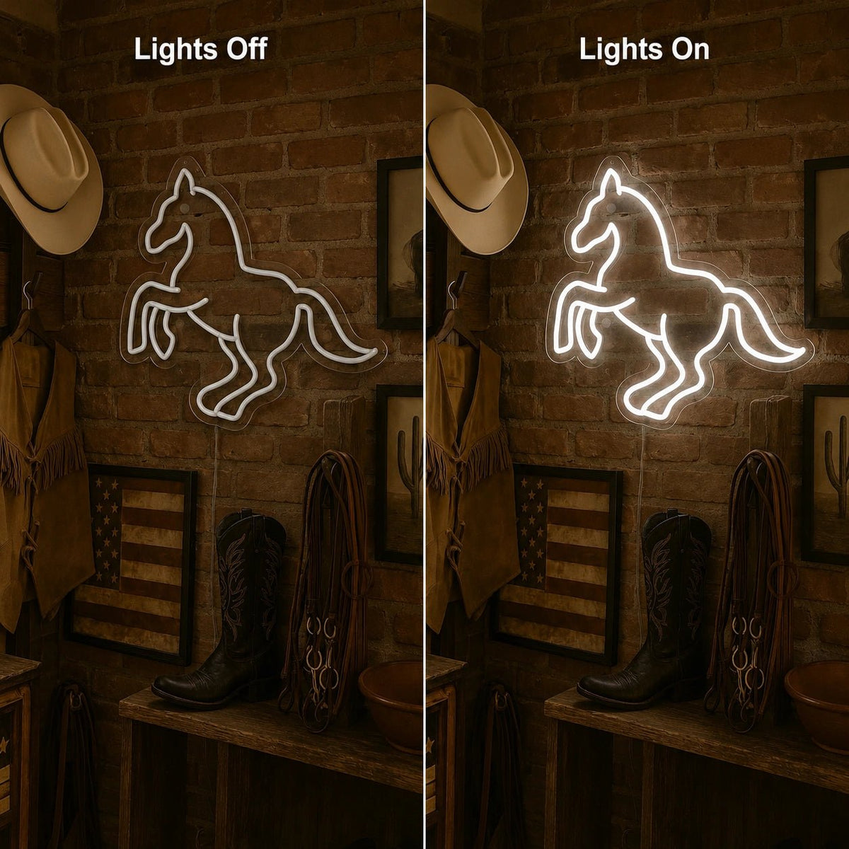 Western Horse LED Neon Sign - Shineneon