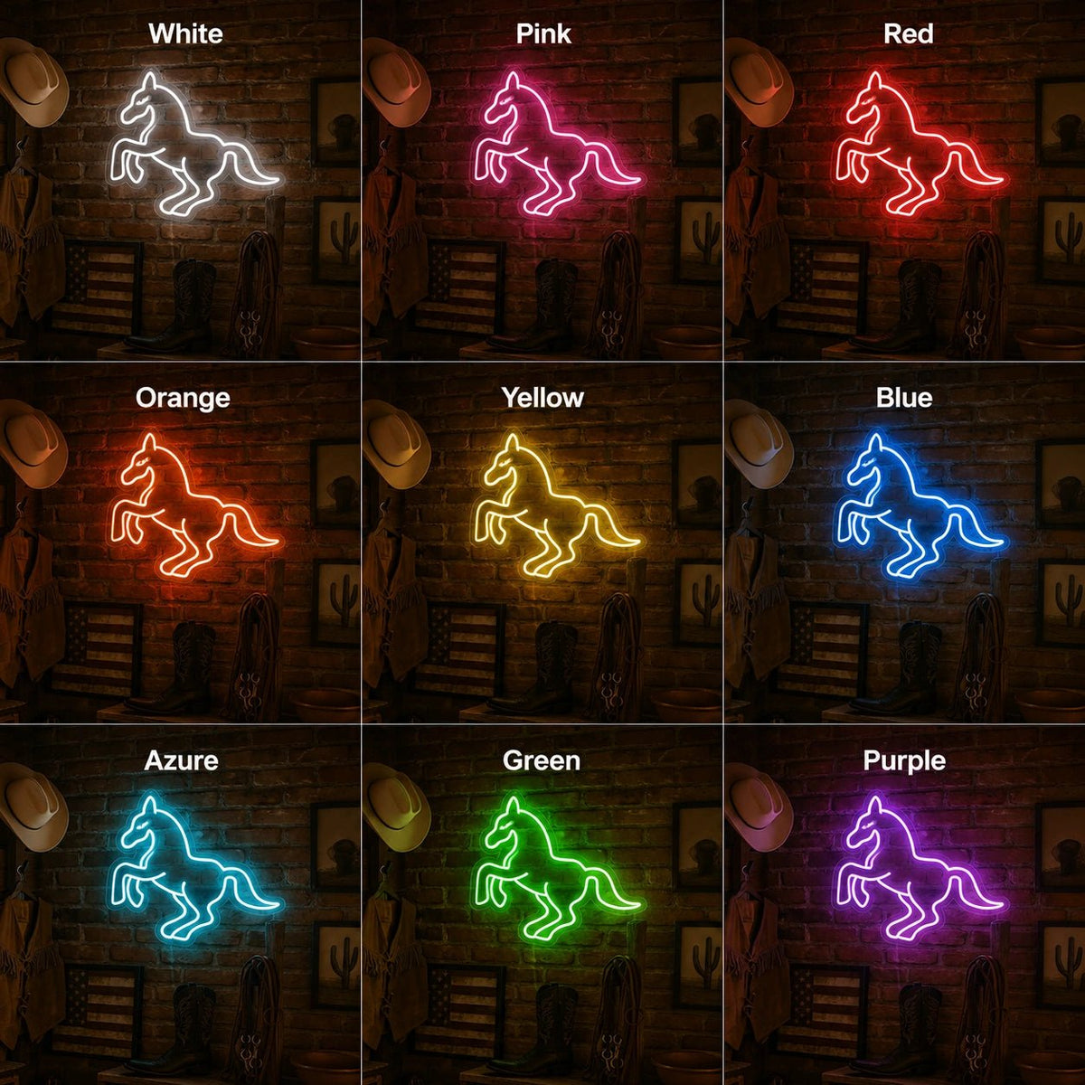 Western Horse LED Neon Sign - Shineneon