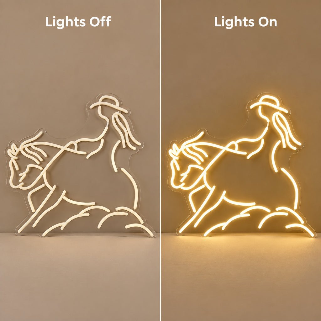 Western Horse Silhouette Wall Decor LED Neon Sign - Shineneon