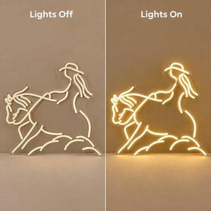 Western Horse Silhouette Wall Decor LED Neon Sign - Shineneon