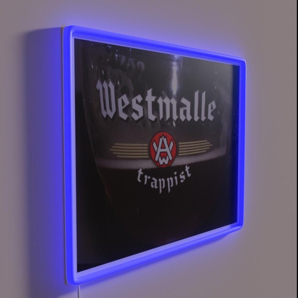 Westmalle Trappist Beer In Glass Rgb Led Neon Sign - Shineneon