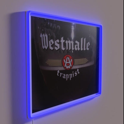 Westmalle Trappist Beer In Glass Rgb Led Neon Sign - Shineneon