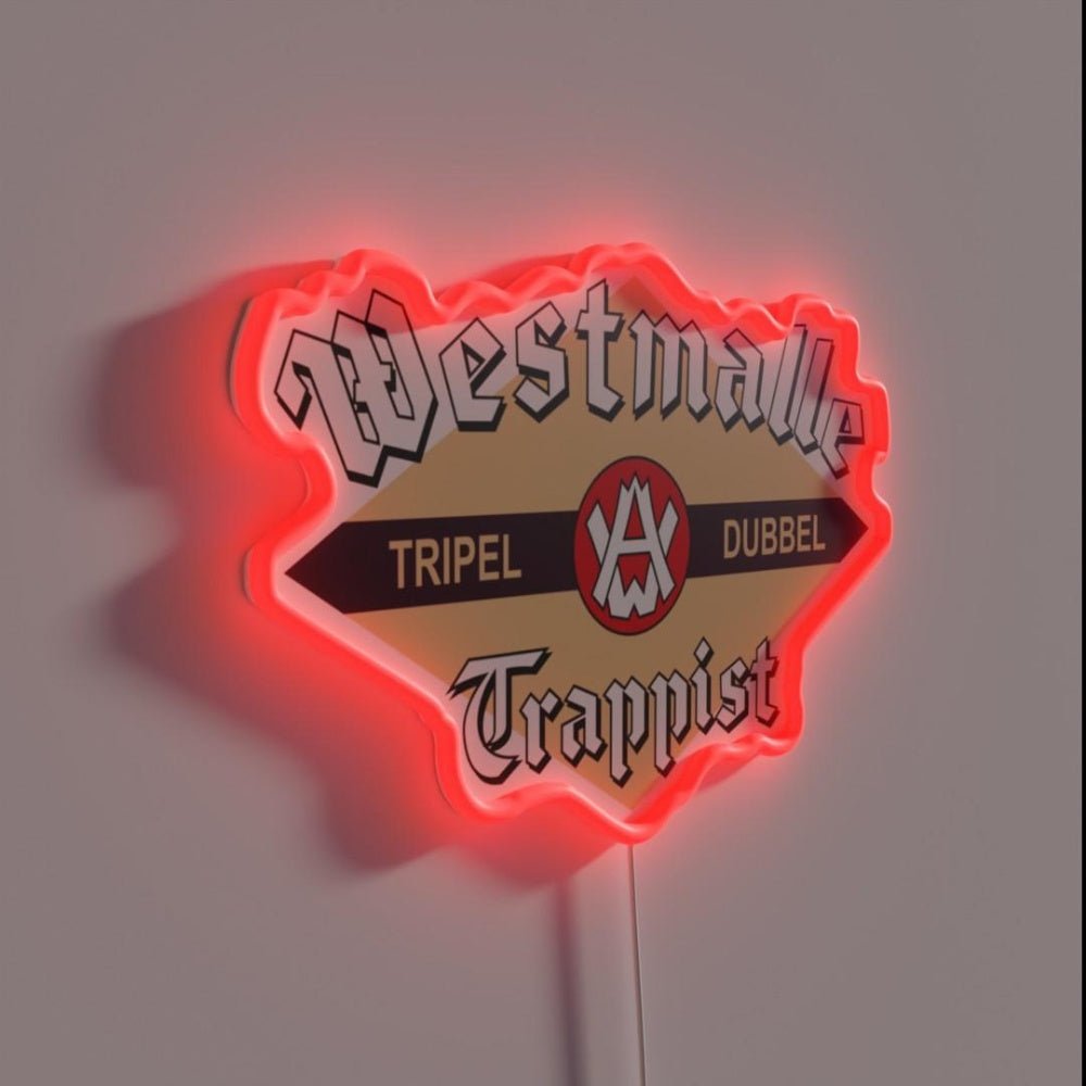 Westmalle Trappist Belgian Beer Logo Rgb Led Neon Sign - Shineneon
