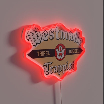 Westmalle Trappist Belgian Beer Logo Rgb Led Neon Sign - Shineneon