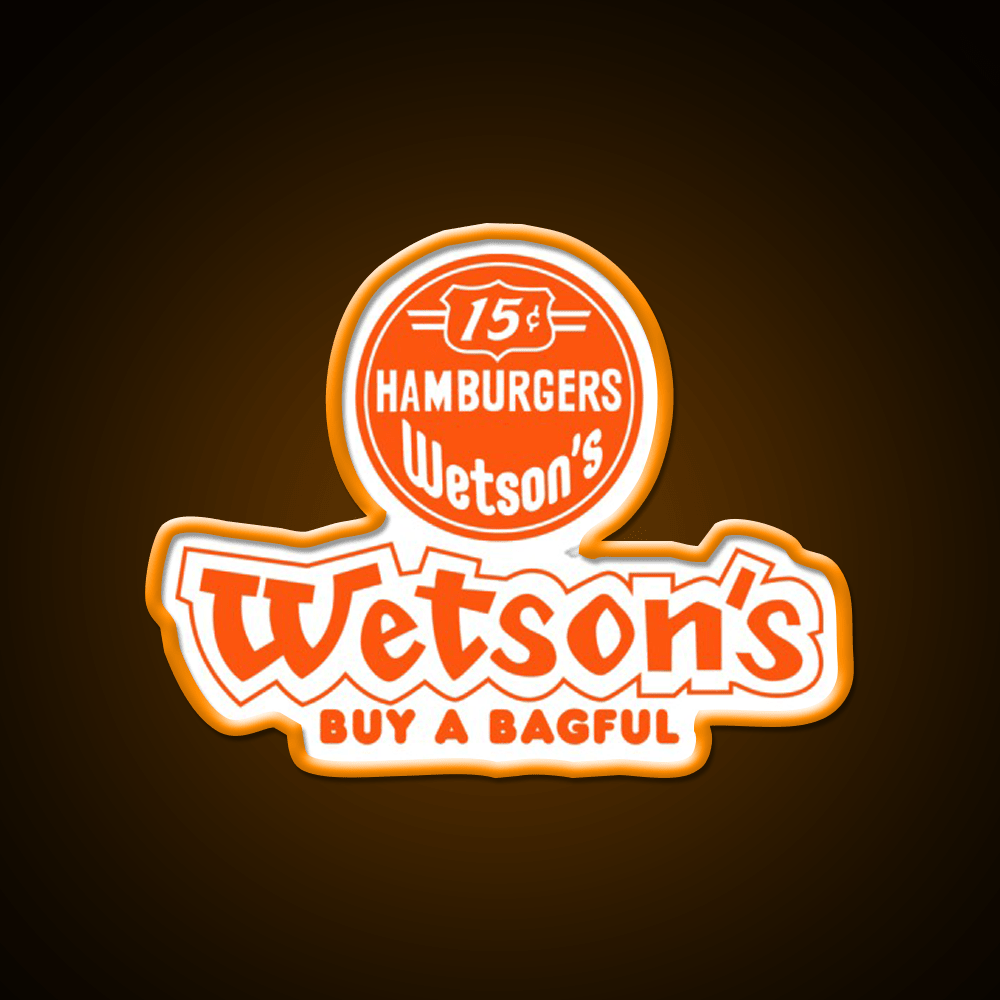 Wetsons Fast Food Led Neon Sign For Burger Place Rgb Color - Shineneon