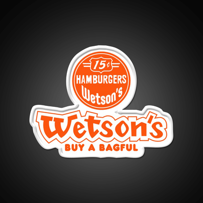 Wetsons Fast Food Led Neon Sign For Burger Place Rgb Color - Shineneon