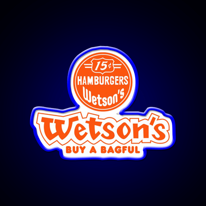 Wetsons Fast Food Led Neon Sign For Burger Place Rgb Color - Shineneon