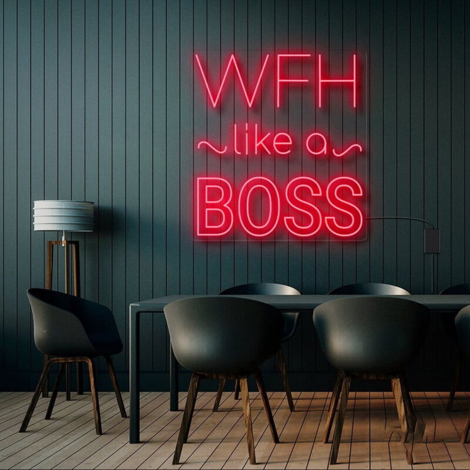 Wfh Like A Boss Led Neon Sign | Shineneon