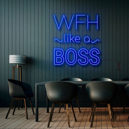 Wfh Like A Boss Led Neon Sign | Shineneon