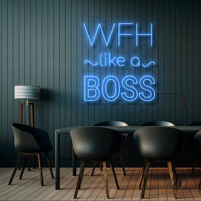 Wfh Like A Boss Led Neon Sign | Shineneon