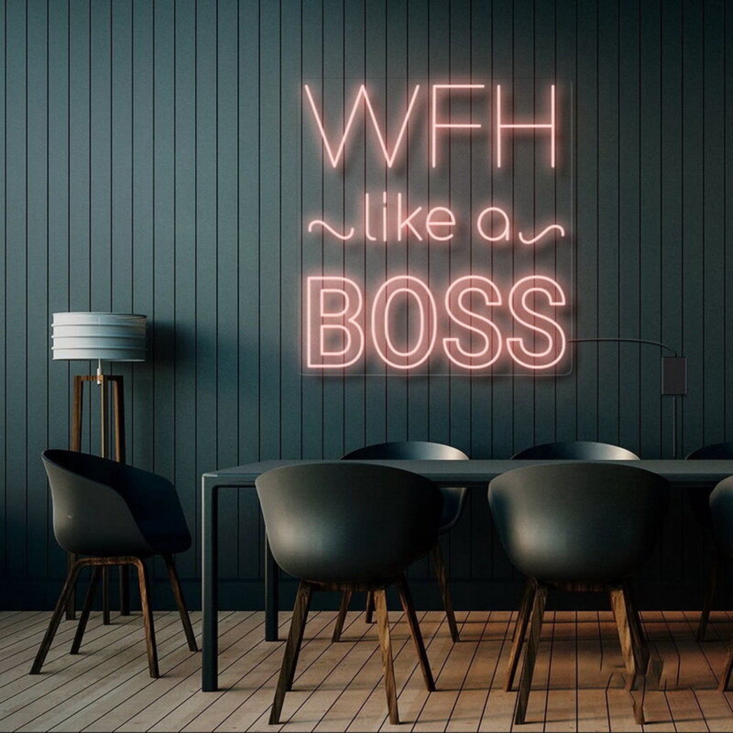 Wfh Like A Boss Led Neon Sign | Shineneon