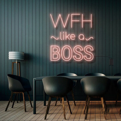 Wfh Like A Boss Led Neon Sign | Shineneon