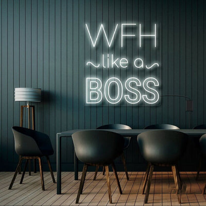 Wfh Like A Boss Led Neon Sign | Shineneon