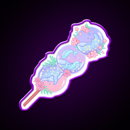 Whale Dango Snack Food Led Neon Sign Rgb Color - Shineneon
