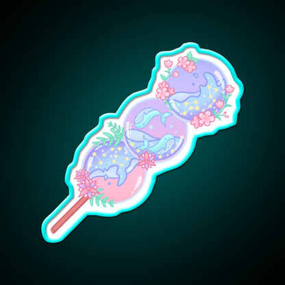 Whale Dango Snack Food Led Neon Sign Rgb Color - Shineneon