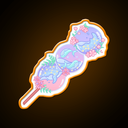 Whale Dango Snack Food Led Neon Sign Rgb Color - Shineneon