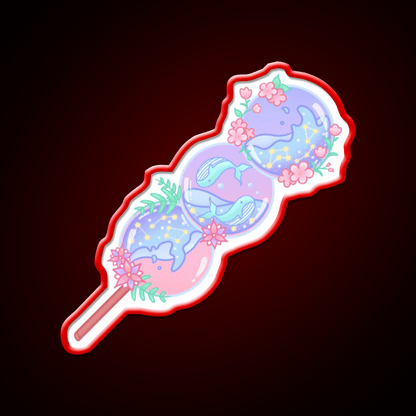 Whale Dango Snack Food Led Neon Sign Rgb Color - Shineneon