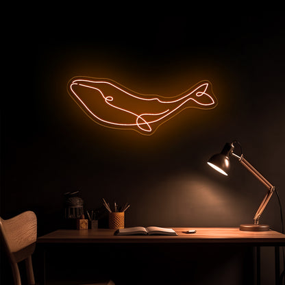 Whale Led Neon Sign