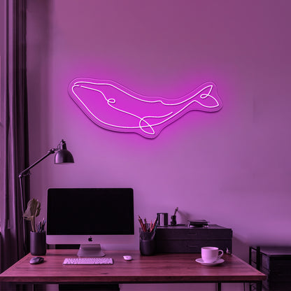 Whale Led Neon Sign