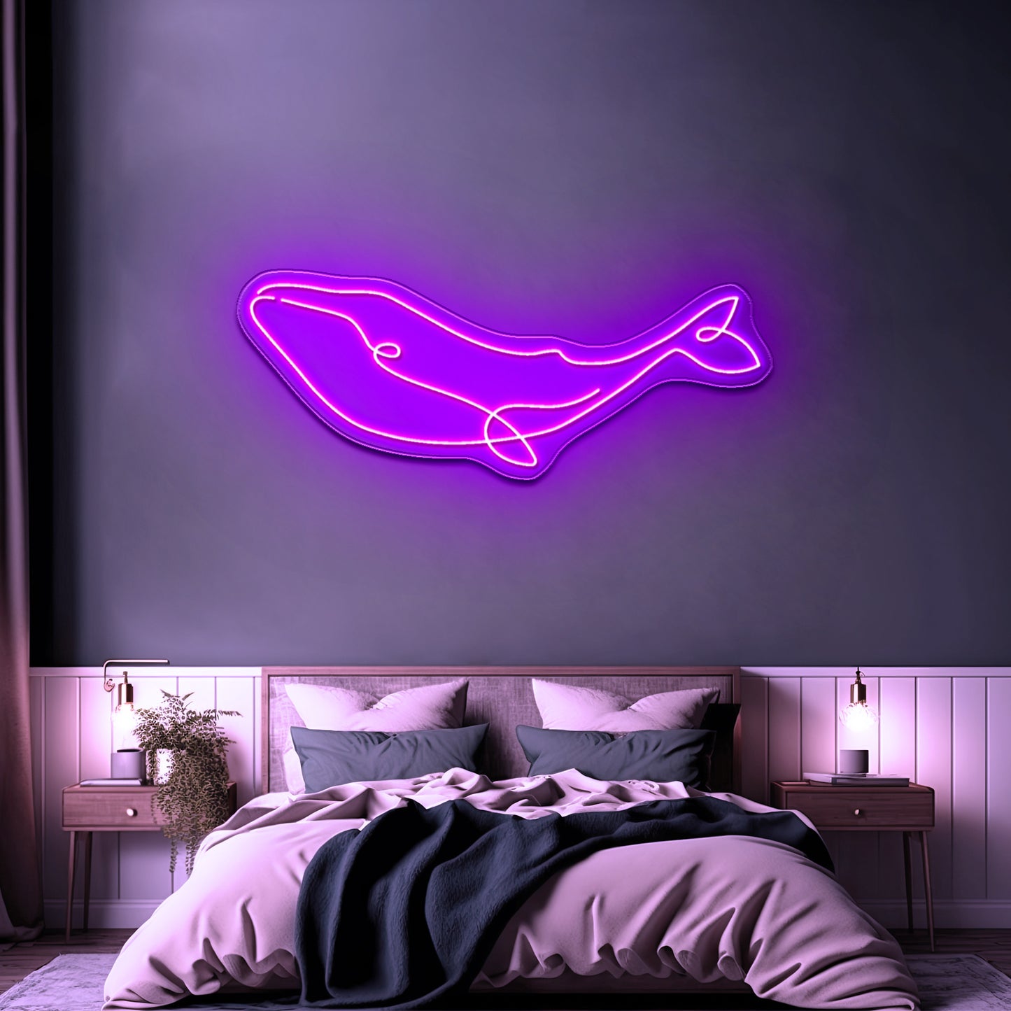 Whale Led Neon Sign