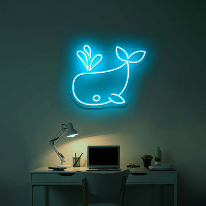 Whale Pal Cte Neon Signs For Wall Decor - Shineneon