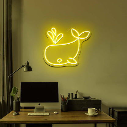 Whale Pal Cte Neon Signs For Wall Decor - Shineneon