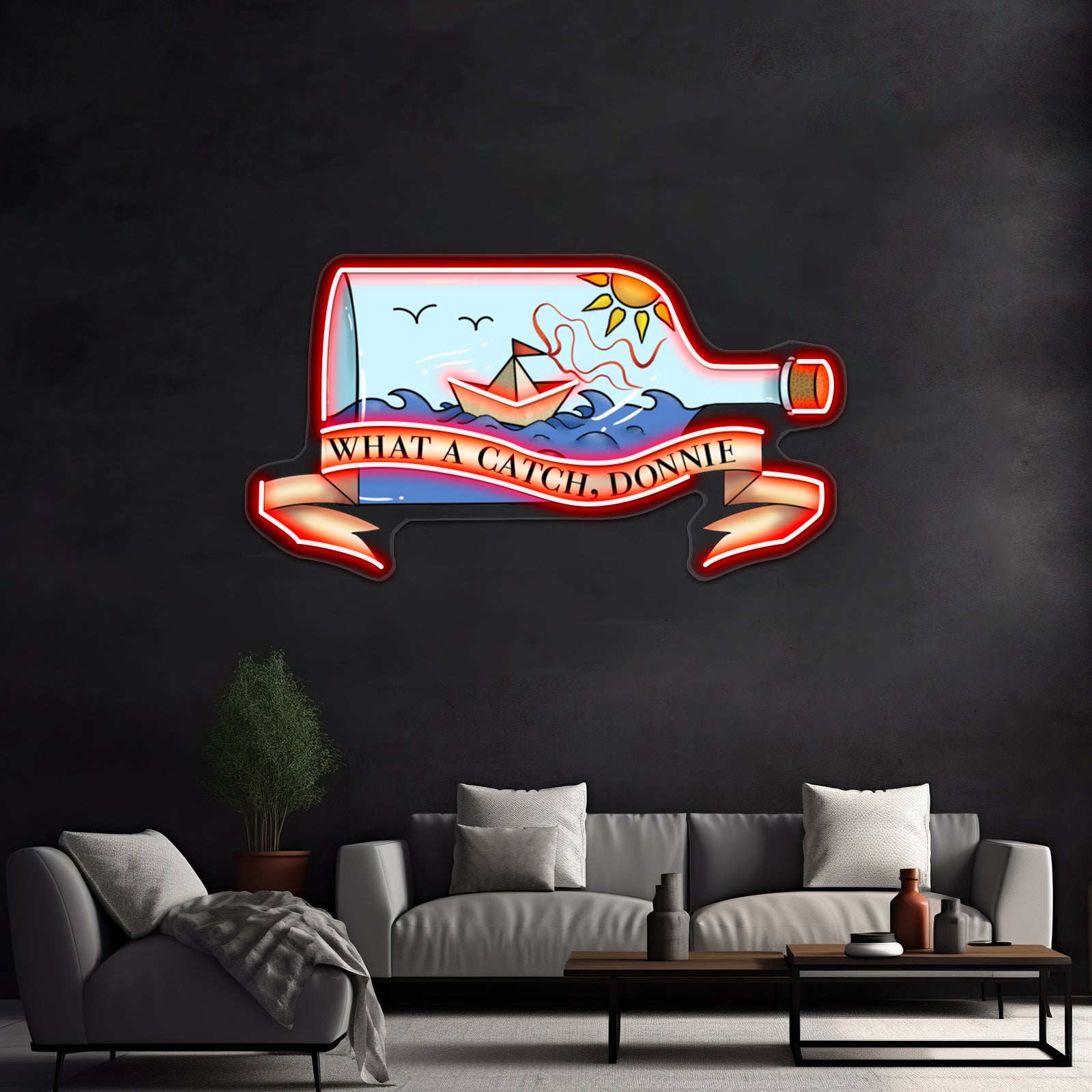 What A Catch Donnie Artwork Neon Signs Custom | Shineneon