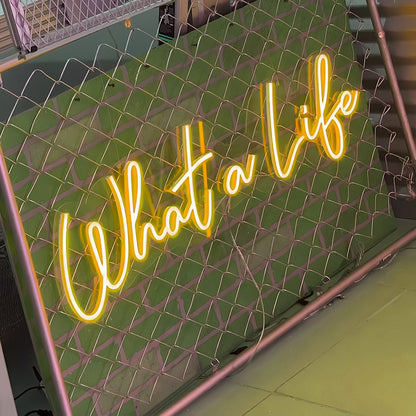 What A Life Capture The Moment In Neon Glow | Shineneon