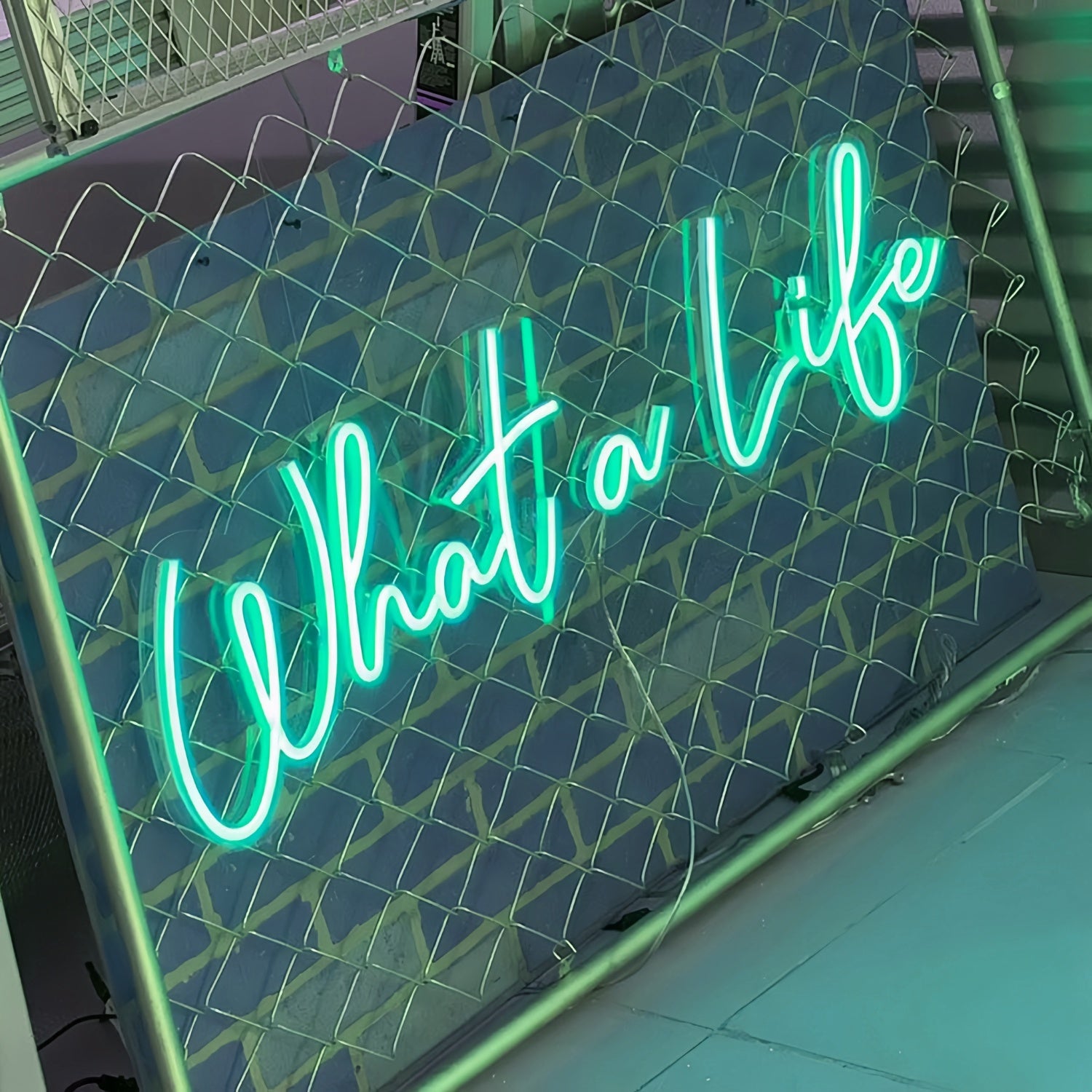 What A Life Capture The Moment In Neon Glow | Shineneon