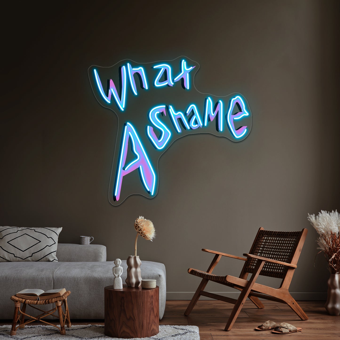 What A Shame Artwork Neon Signs Custom