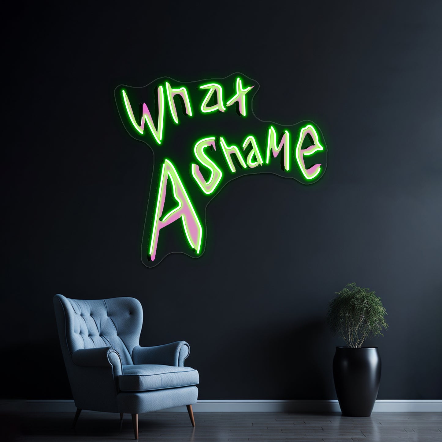 What A Shame Artwork Neon Signs Custom