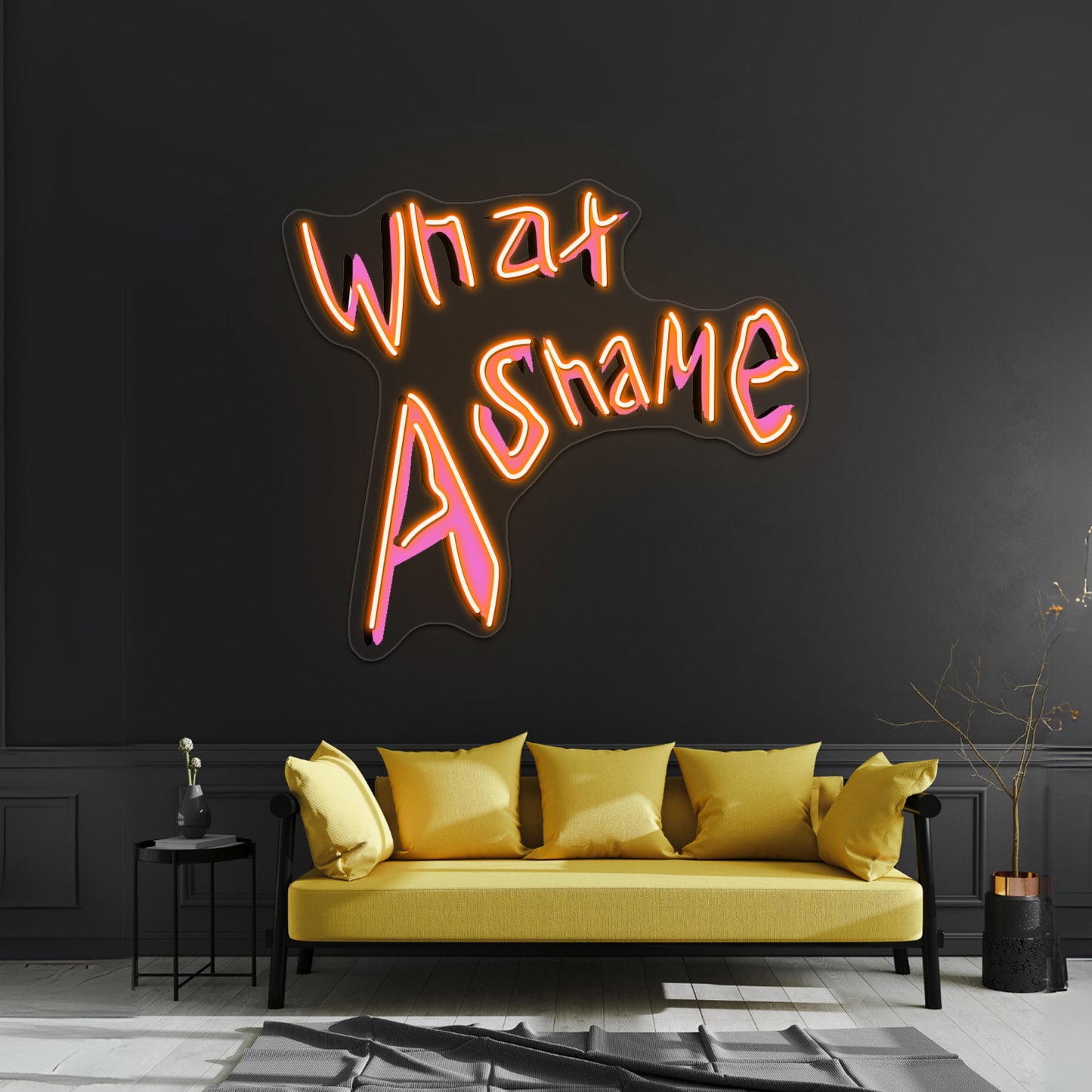 What A Shame Artwork Neon Signs Custom