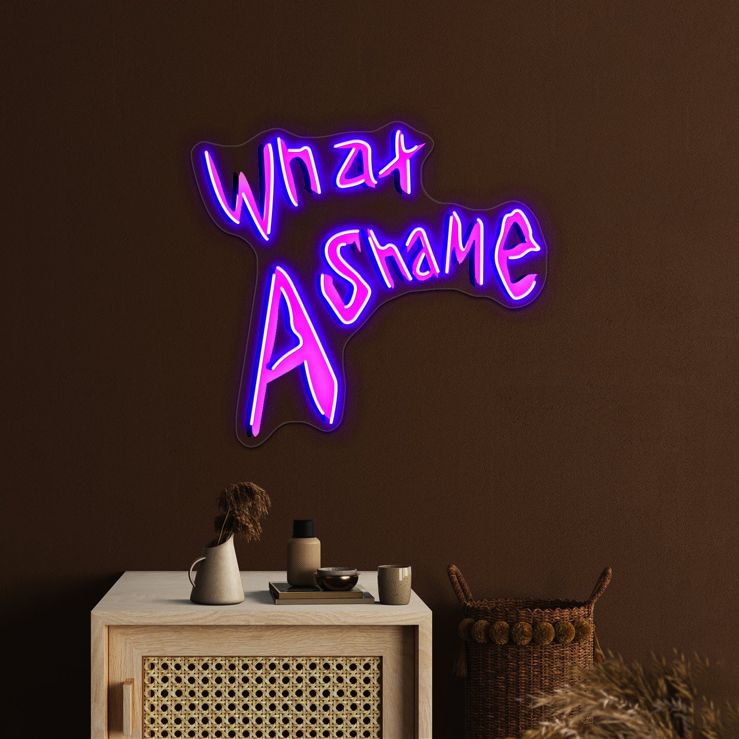 What A Shame Artwork Neon Signs Custom