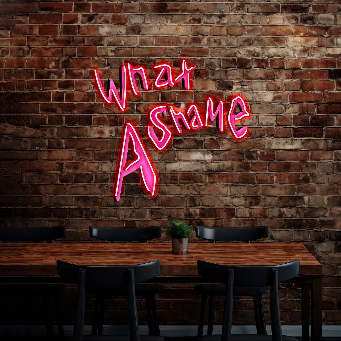 What A Shame Artwork Neon Signs Custom