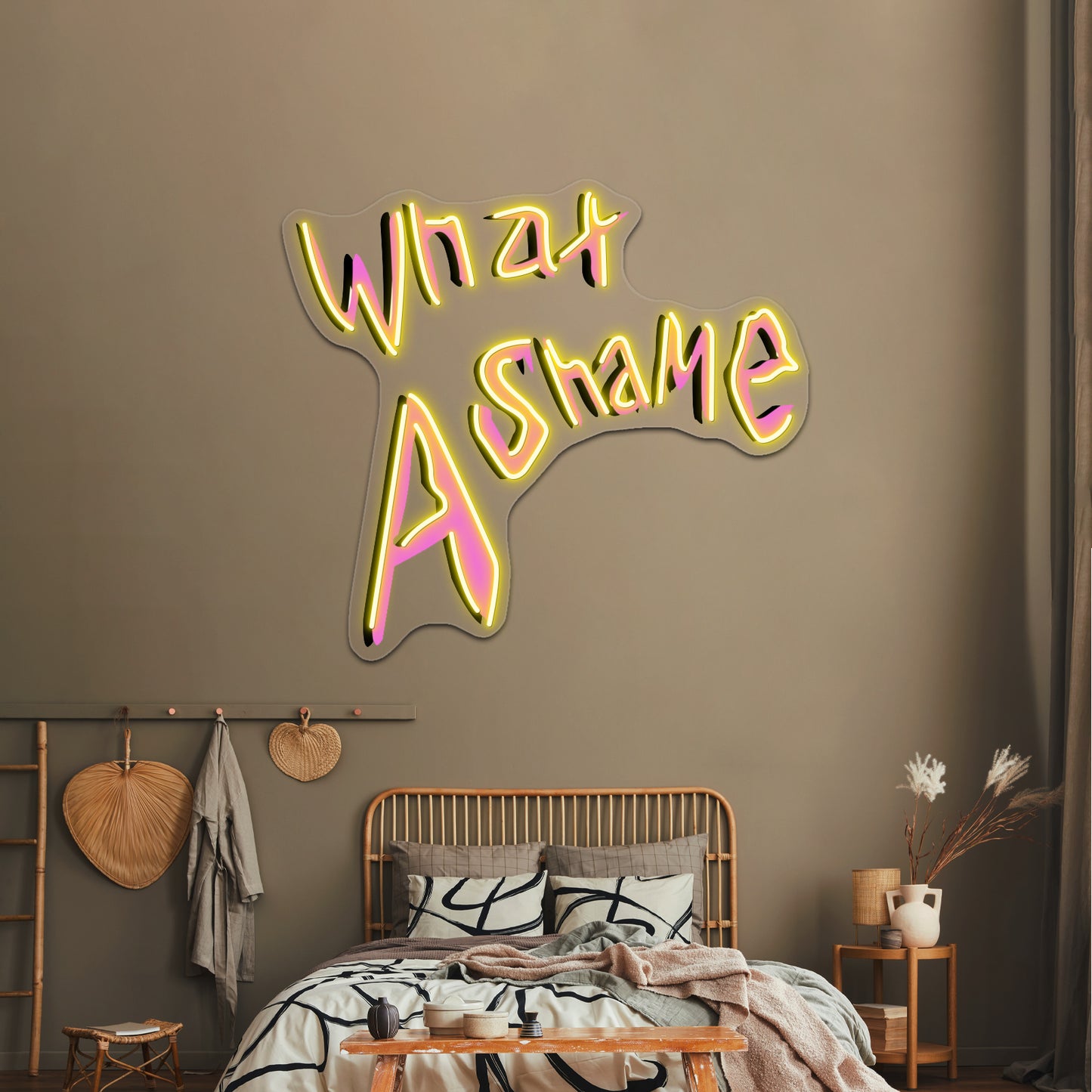 What A Shame Artwork Neon Signs Custom