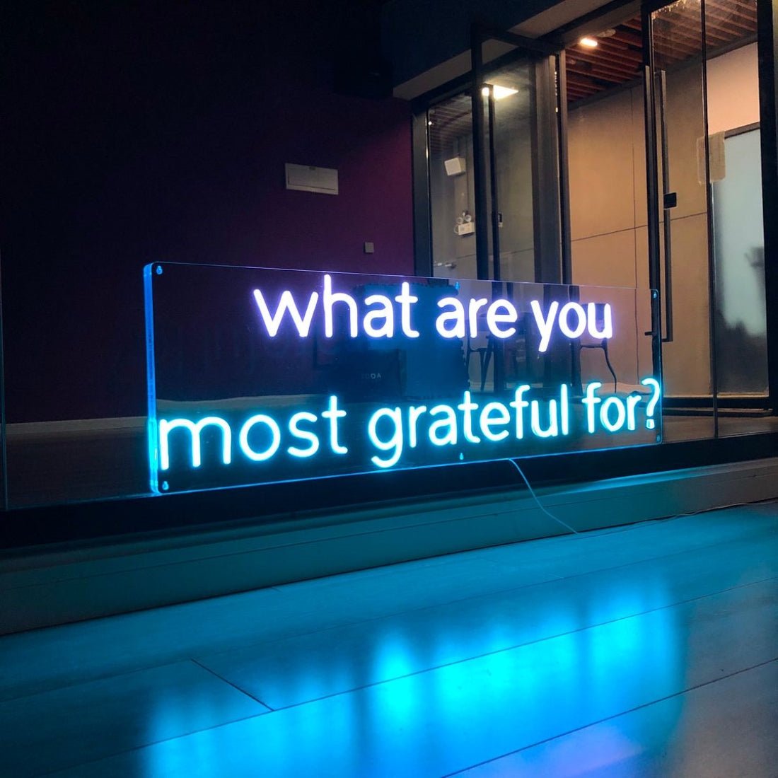 What Are You Grateful For Led Sign Business Neon Sign - Shineneon