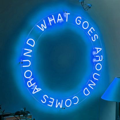 What Goes Around Comes Around Led Neon Sign Embrace The Cycle With Neon | Shineneon