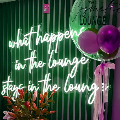 What Happens In The Lounge Stays In The Lounge Led Neon Sign | Shineneon