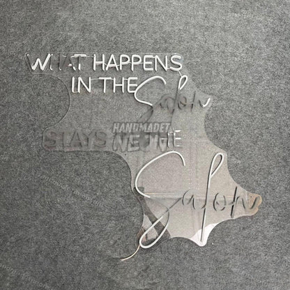 What Happens In The Salon Stays In The Salon Led Neon Sign Led Decor | Shineneon