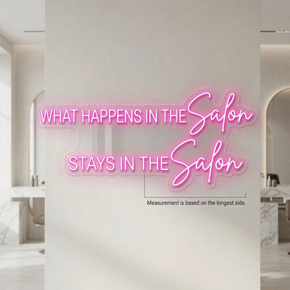 What Happens In The Salon Stays In The Salon LED Neon Sign Wall Neon Sign - Shineneon