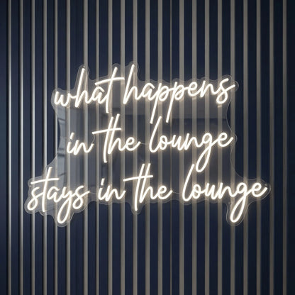 What Happens Wall Art LED Neon Sign - 04 Size Image