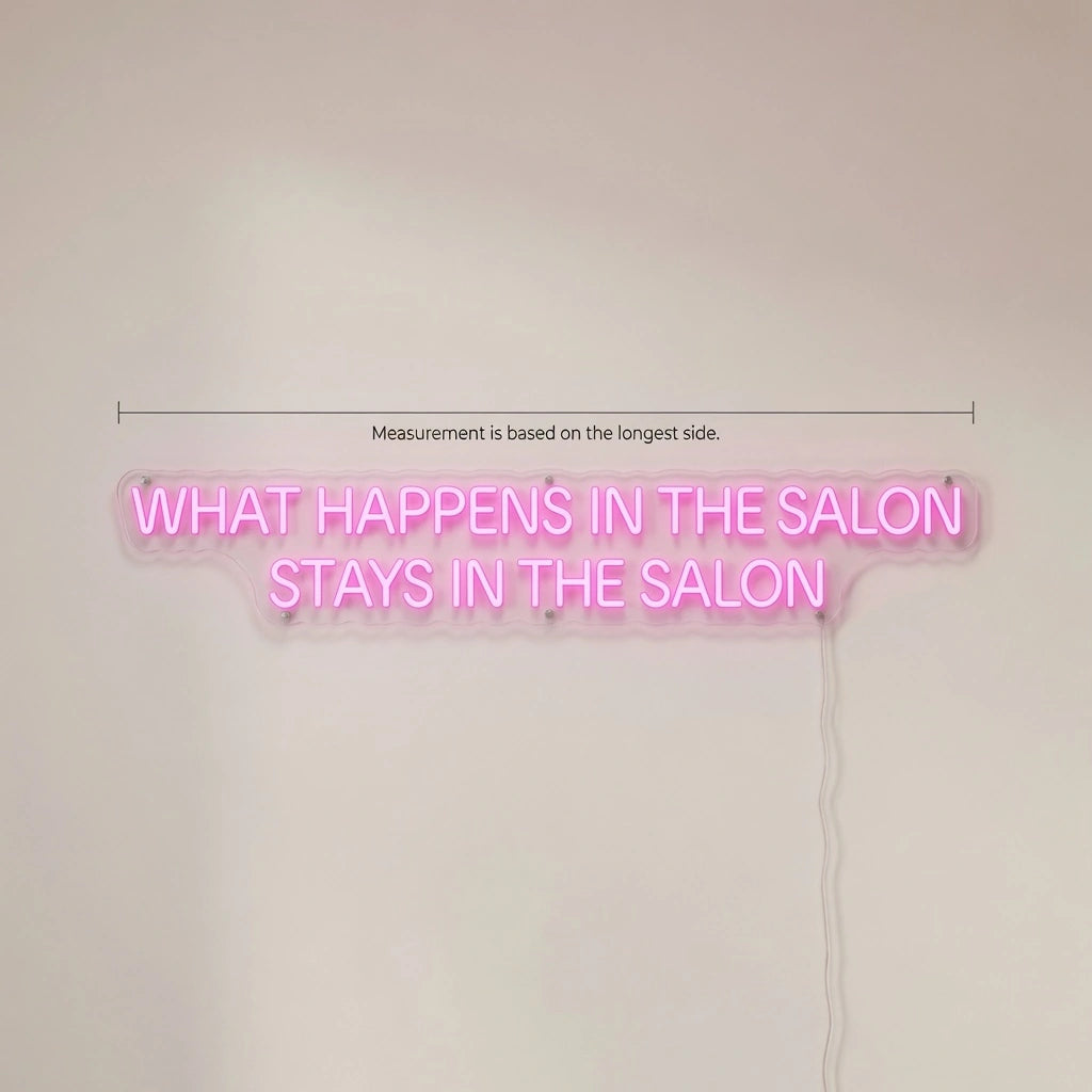What Happens Wall Decor LED Neon Sign - 04 Size Image