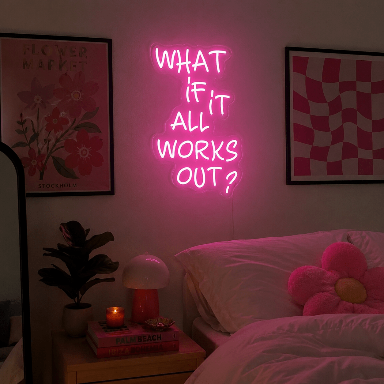 What If It All Works Out LED Neon Sign Home Decor - Shineneon
