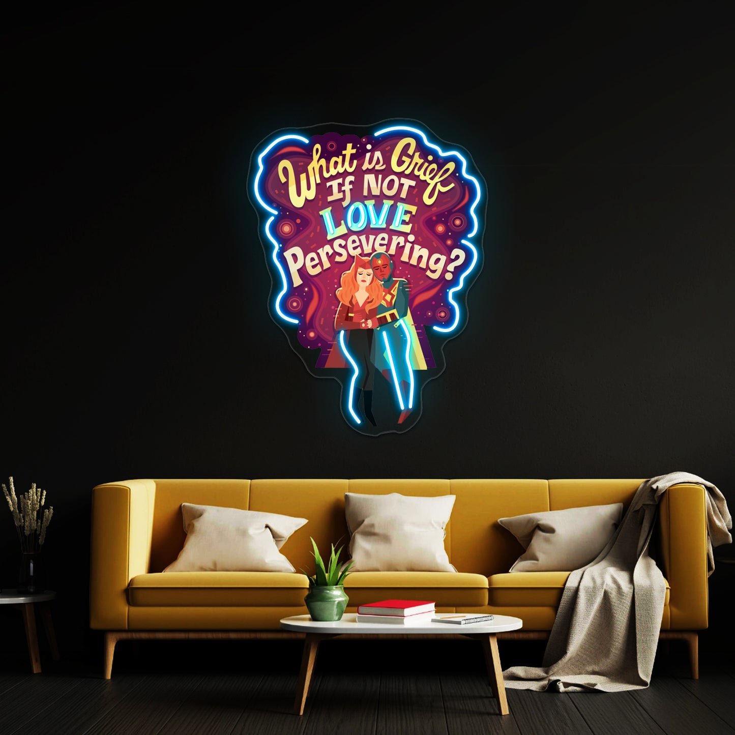 What Is Grief Artwork Neon Signs Custom