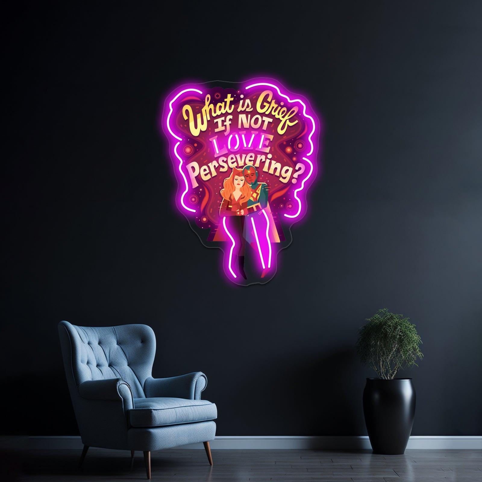 What Is Grief Artwork Neon Signs Custom | Shineneon