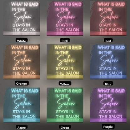 What Is Said LED Neon Sign - 05 Color Grid